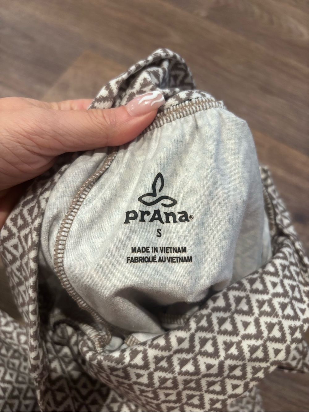 prAna Ryley Crop Pants Geometric Print Yoga Joggers Harem Womens S - Picture 5 of 7